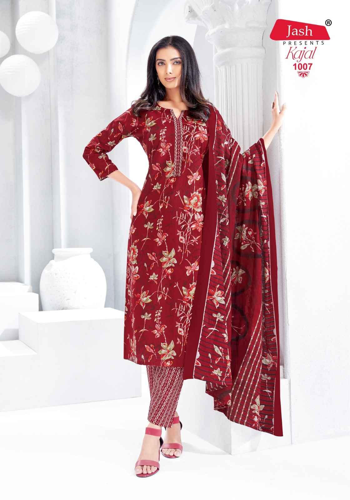 Jash Kajal Vol 1 Cotton Kurti Combo 10 pcs Catalogue