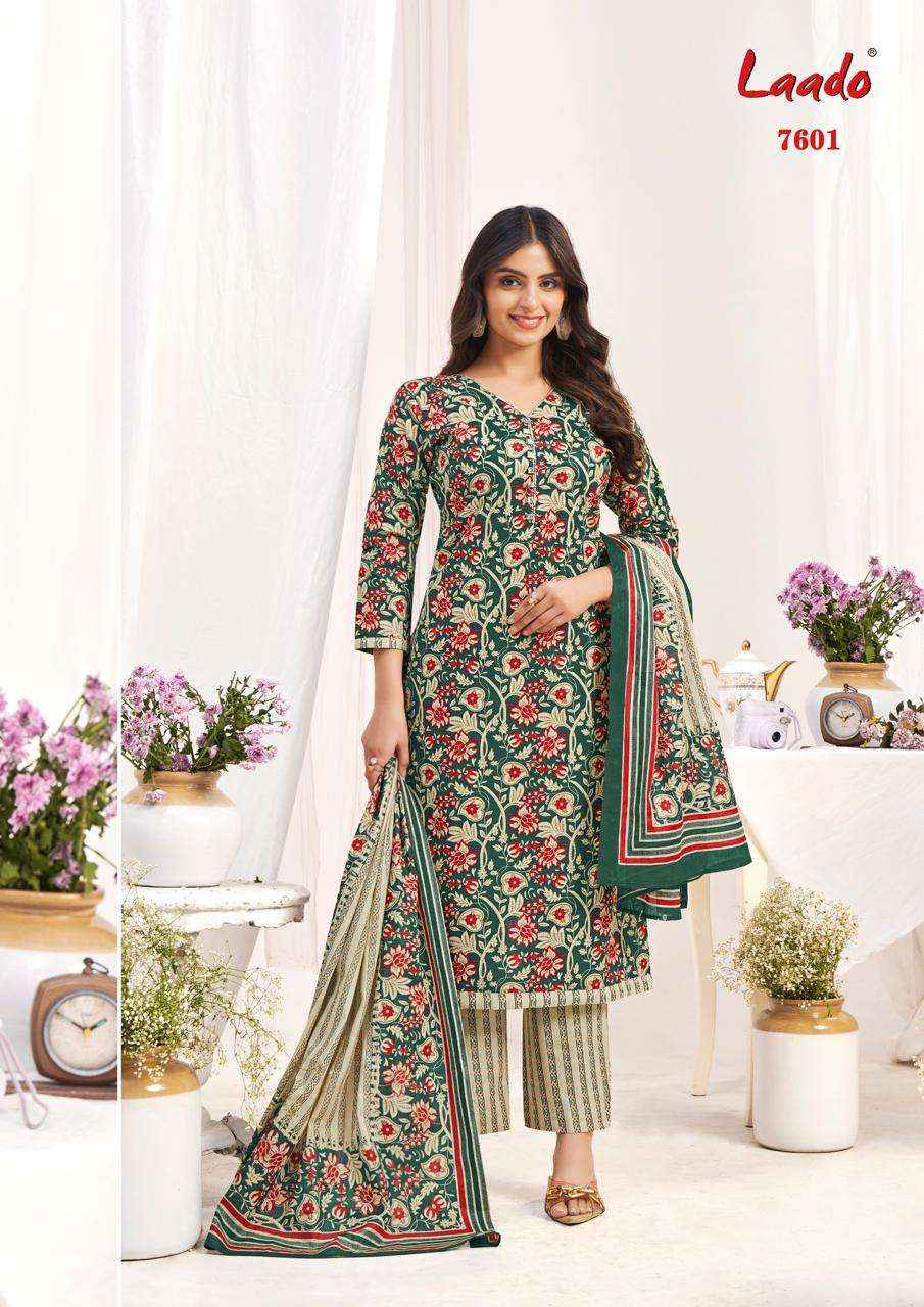 Laado Vol 76 Cotton Dress Material 10 Pc Catalog