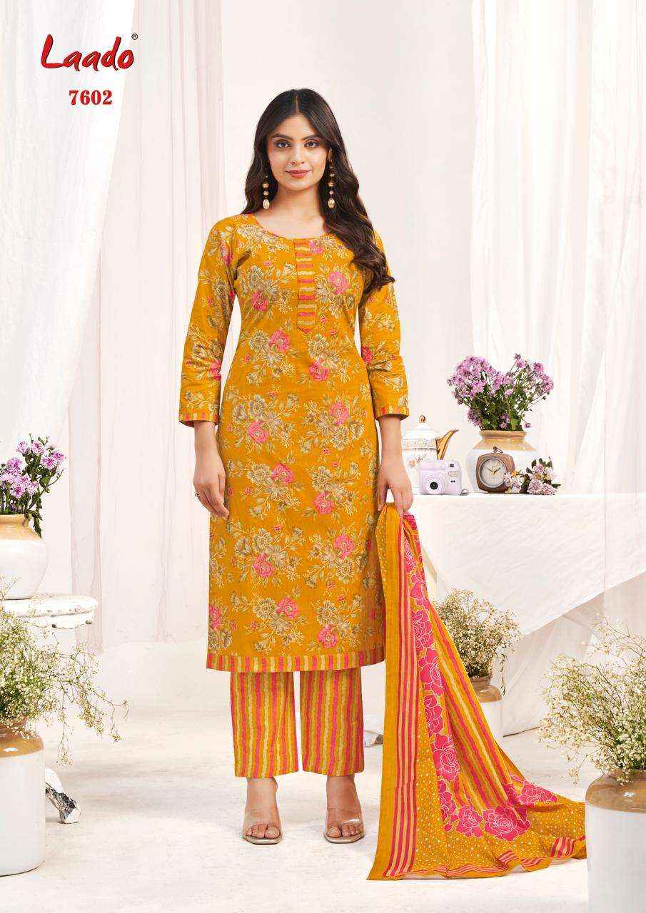 Laado Vol 76 Cotton Dress Material 10 Pc Catalog