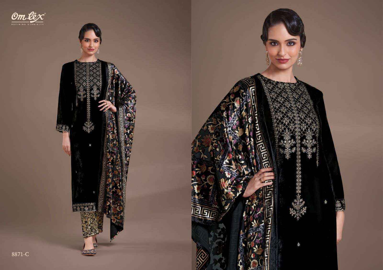 Omtex Ritha Vol 29 Velvet Dress Material 4 pcs Catalogue