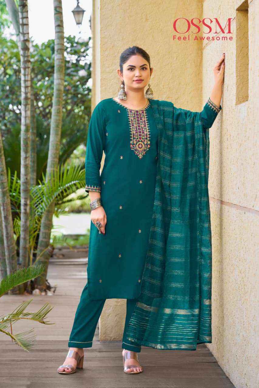 Ossm Gungun Vol 2 Viscose Silk Kurti Combo 6 pcs Catalogue
