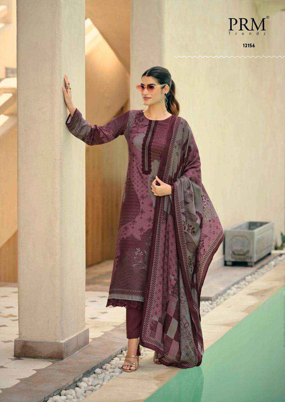 PRM Trendz Jhansi Pashmina Dress Material 6 pcs Catalogue