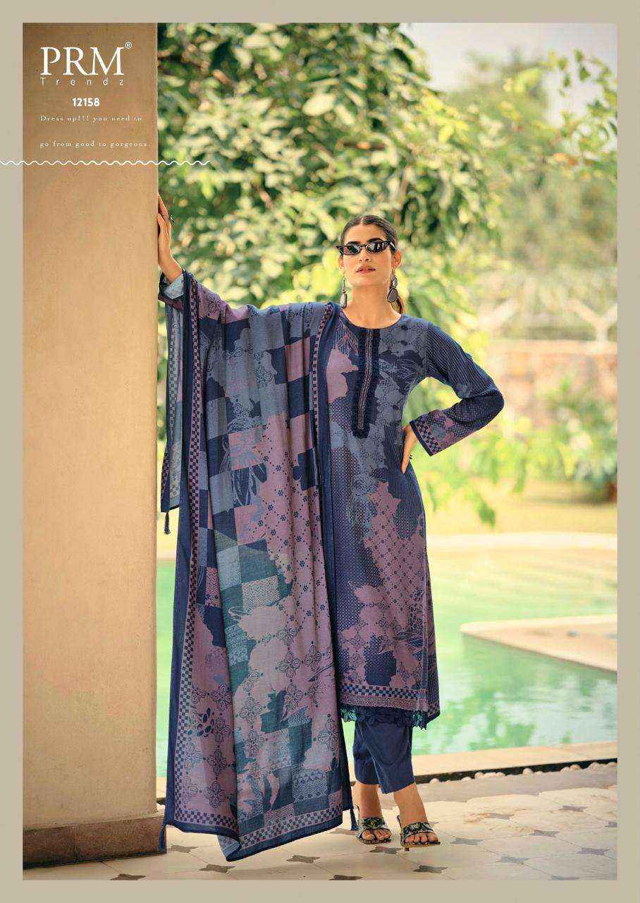 PRM Trendz Jhansi Pashmina Dress Material 6 pcs Catalogue