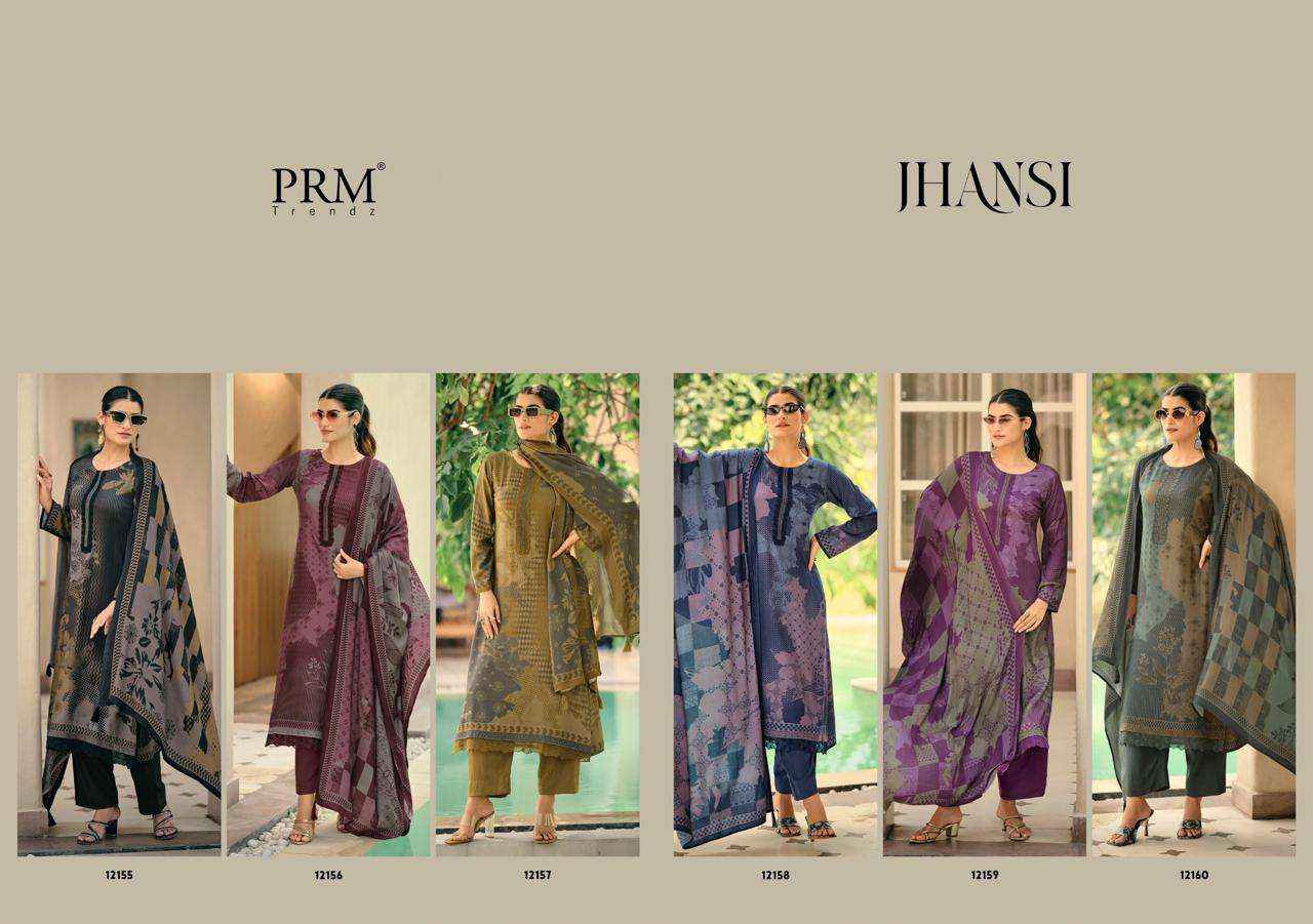 PRM Trendz Jhansi Pashmina Dress Material 6 pcs Catalogue