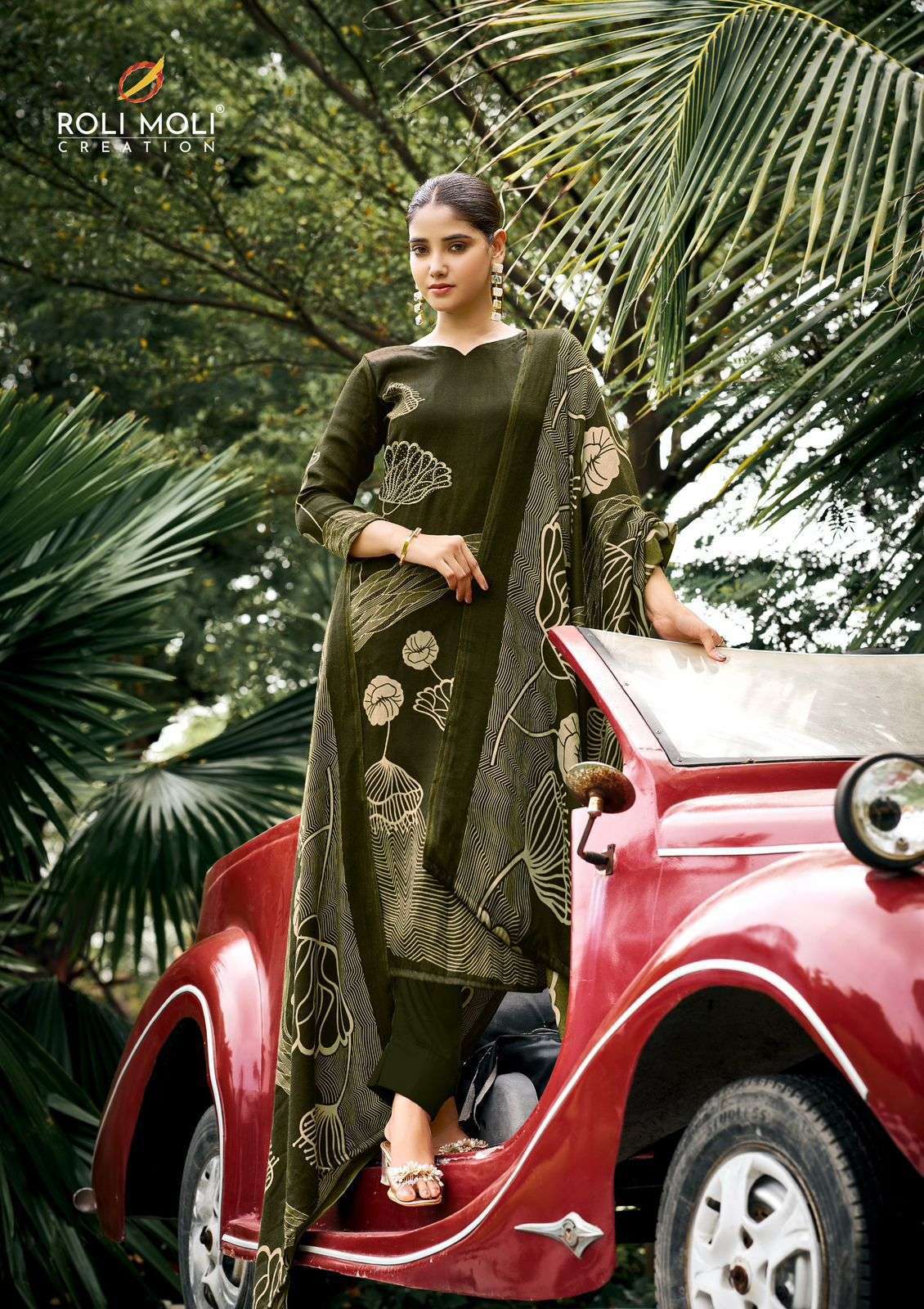 Roli Moli Aria Pashmina Dress Material 8 pcs Catalogue