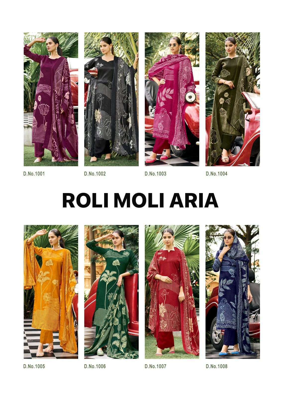 Roli Moli Aria Pashmina Dress Material 8 pcs Catalogue