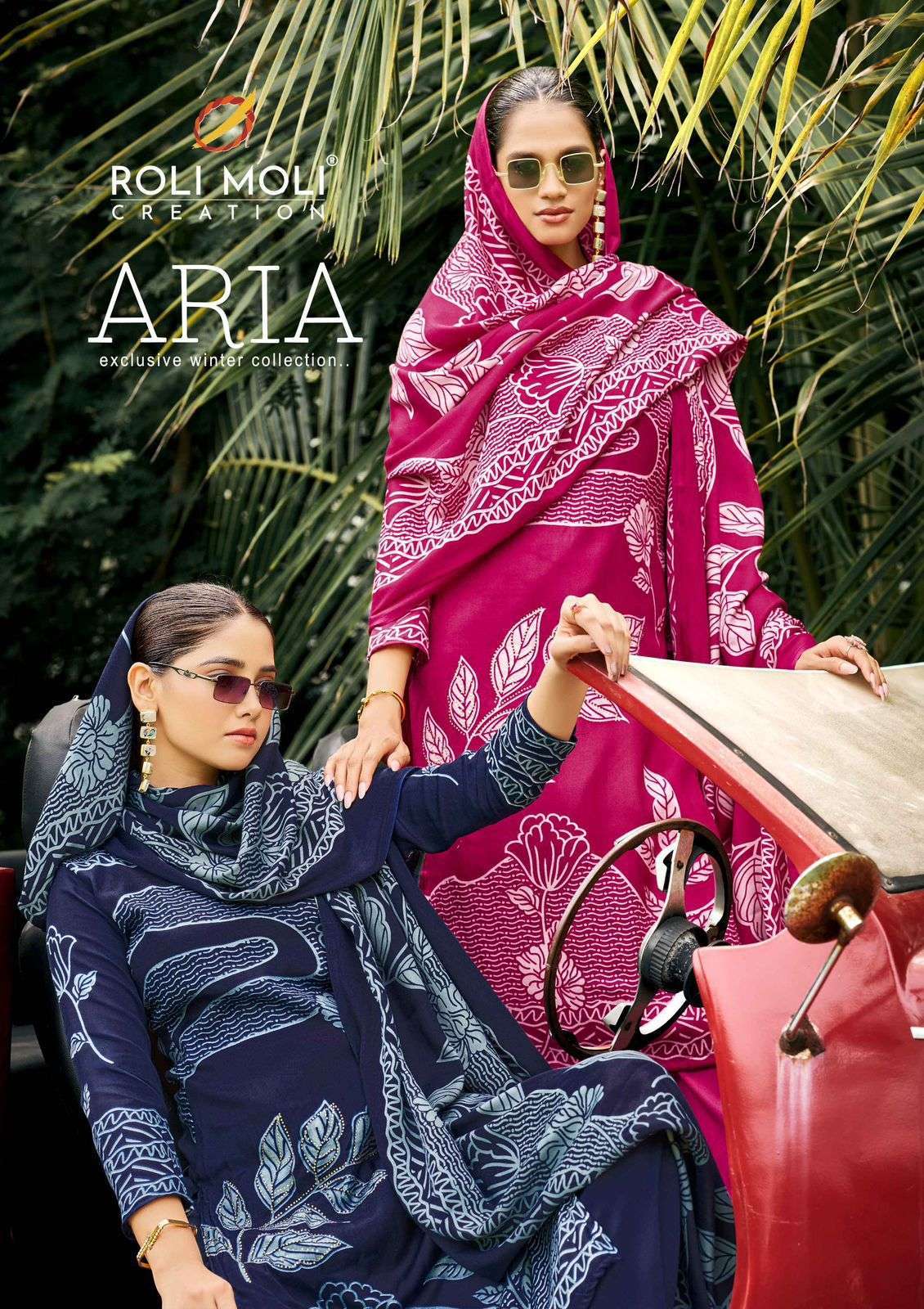 Roli Moli Aria Pashmina Dress Material 8 pcs Catalogue