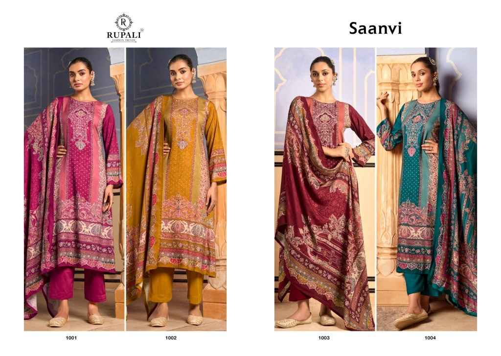 Rupali Saanvi Viscose Pashmina Dress Material 4 pcs Catalogue