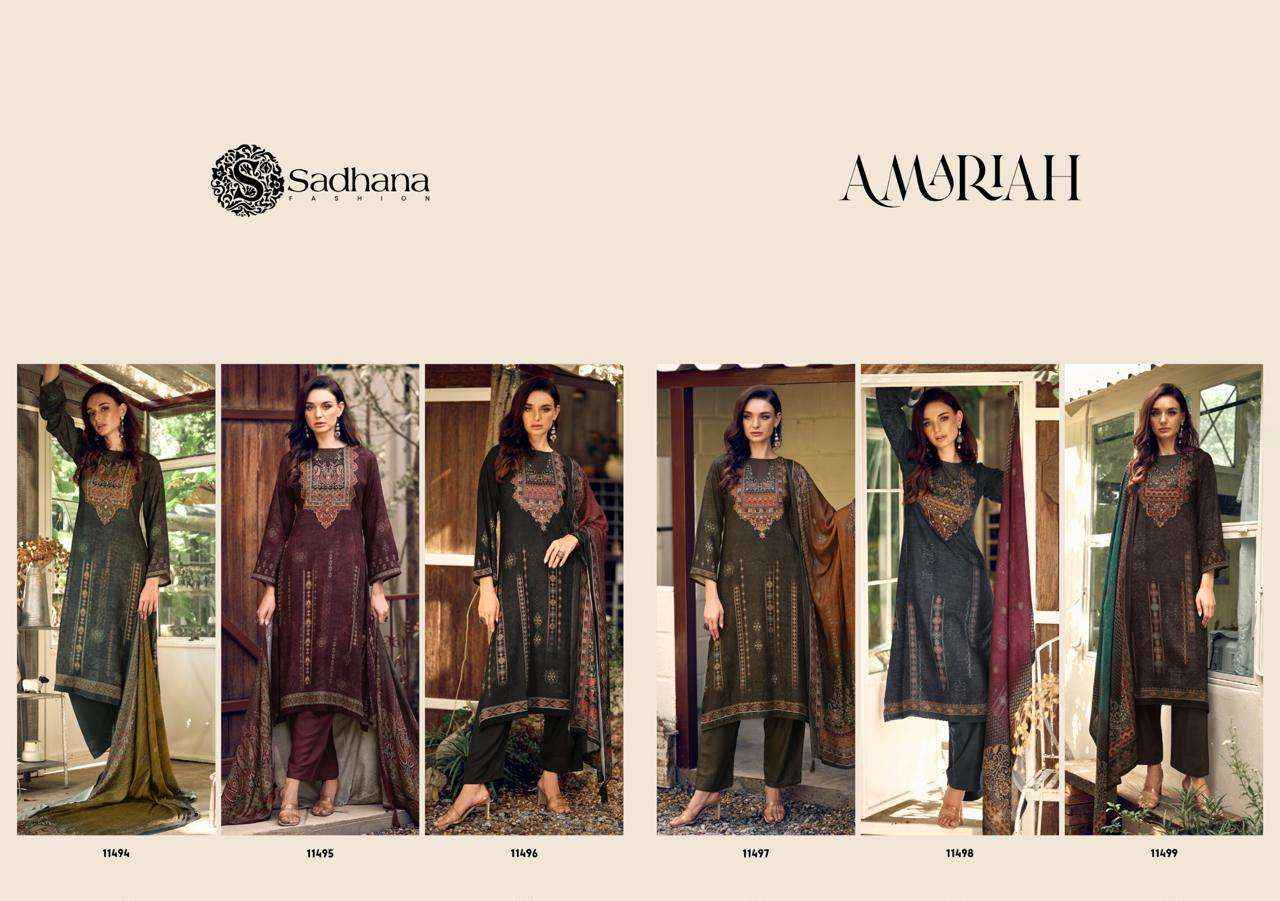 Sadhna Fashion Amariah Pashmina Dress Material 6 pcs Catalogue