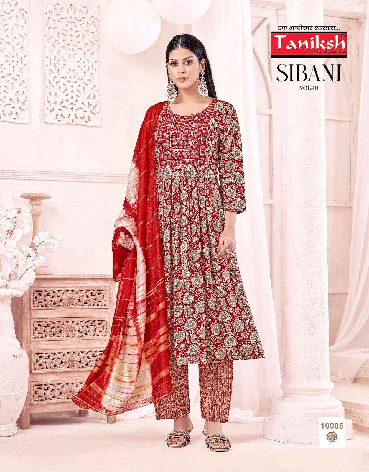 Taniksh Sibani Vol 10 Rayon Kurti Combo 8 pcs Catalogue