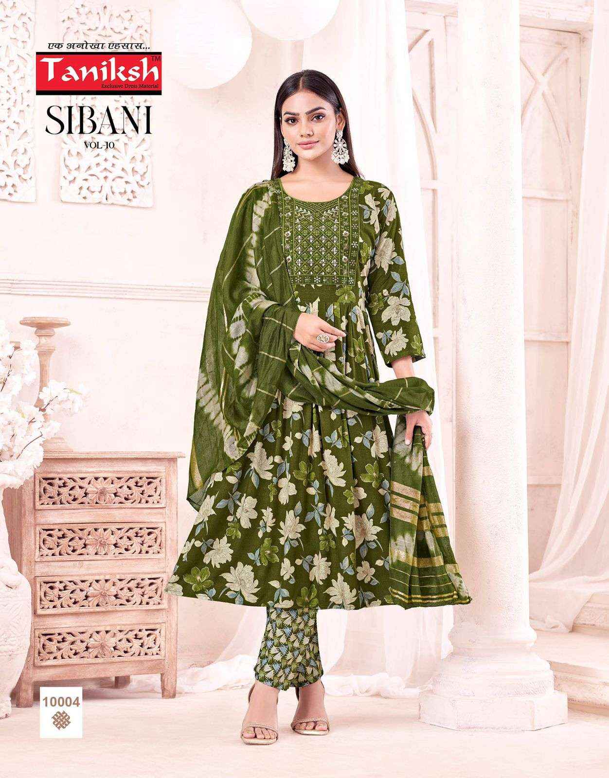 Taniksh Sibani Vol 10 Rayon Kurti Combo 8 pcs Catalogue