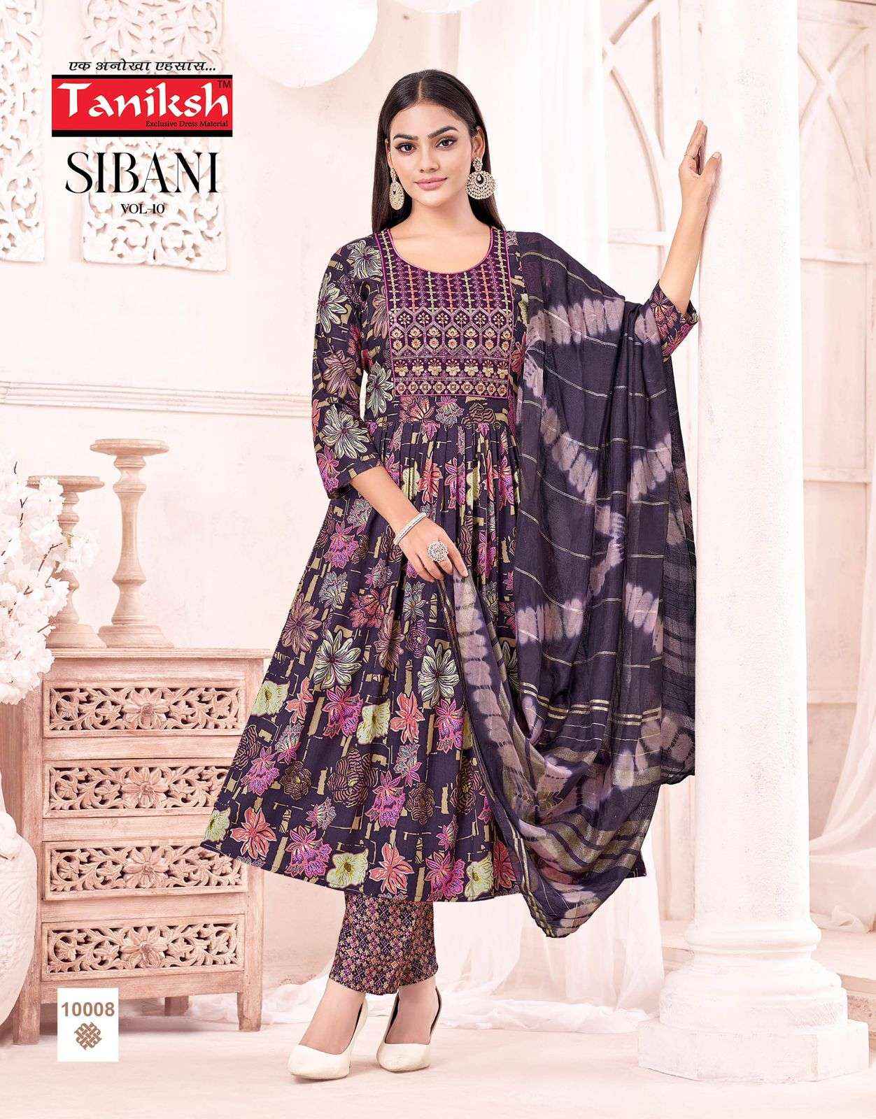 Taniksh Sibani Vol 10 Rayon Kurti Combo 8 pcs Catalogue