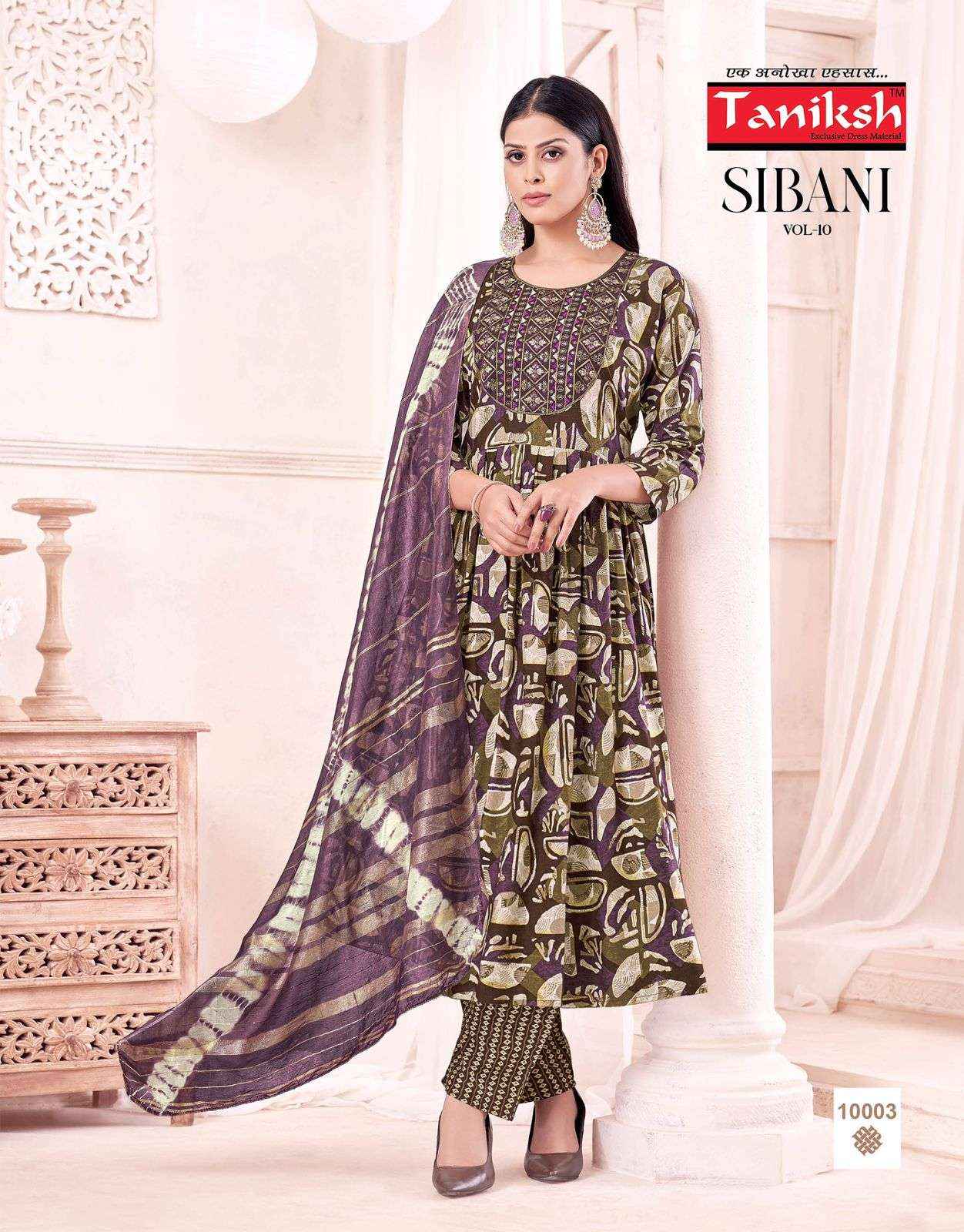 Taniksh Sibani Vol 10 Rayon Kurti Combo 8 pcs Catalogue