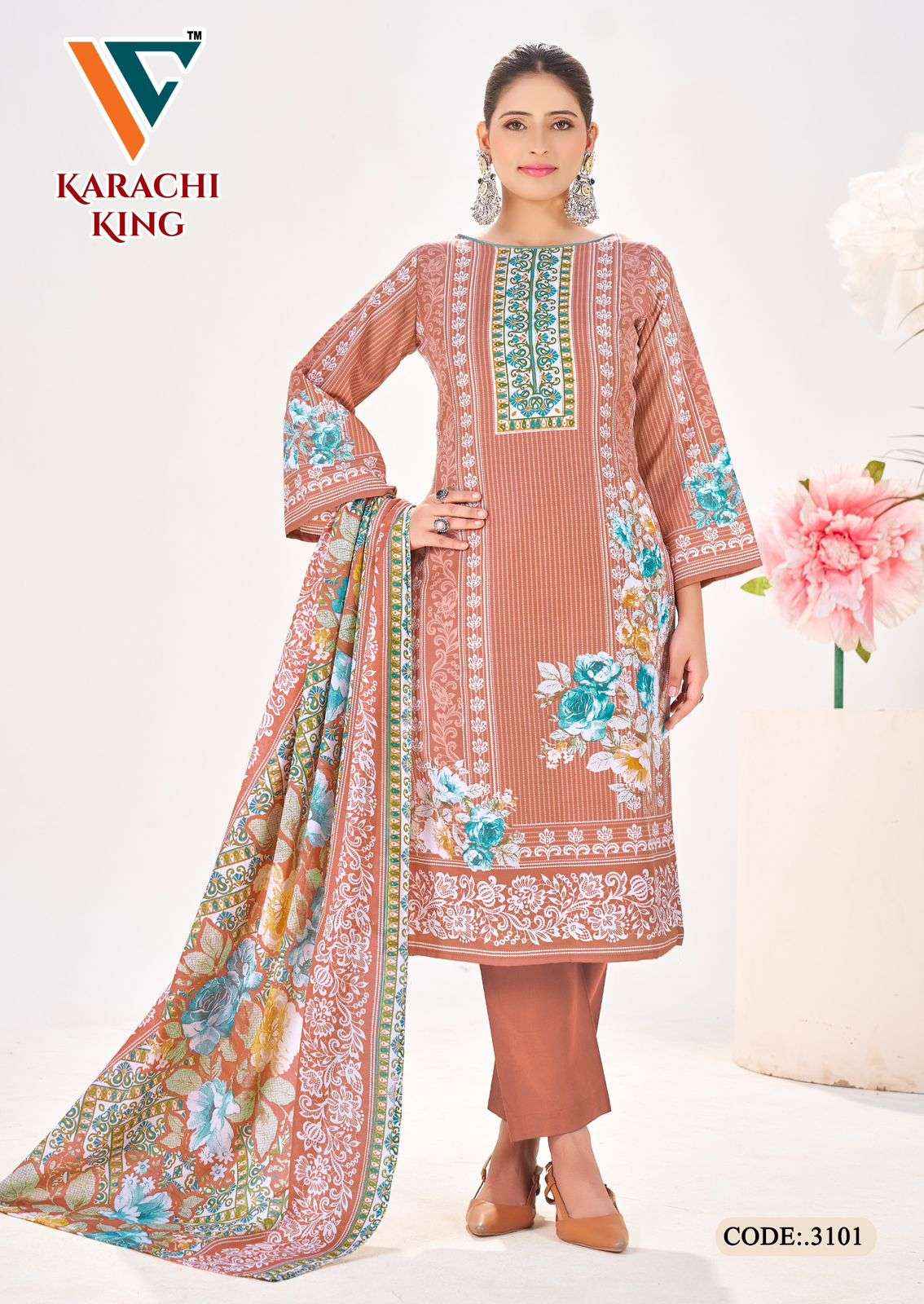 Vandana Creation Karachi King Vol 31 Cotton Dress Material 8 pcs Catalogue