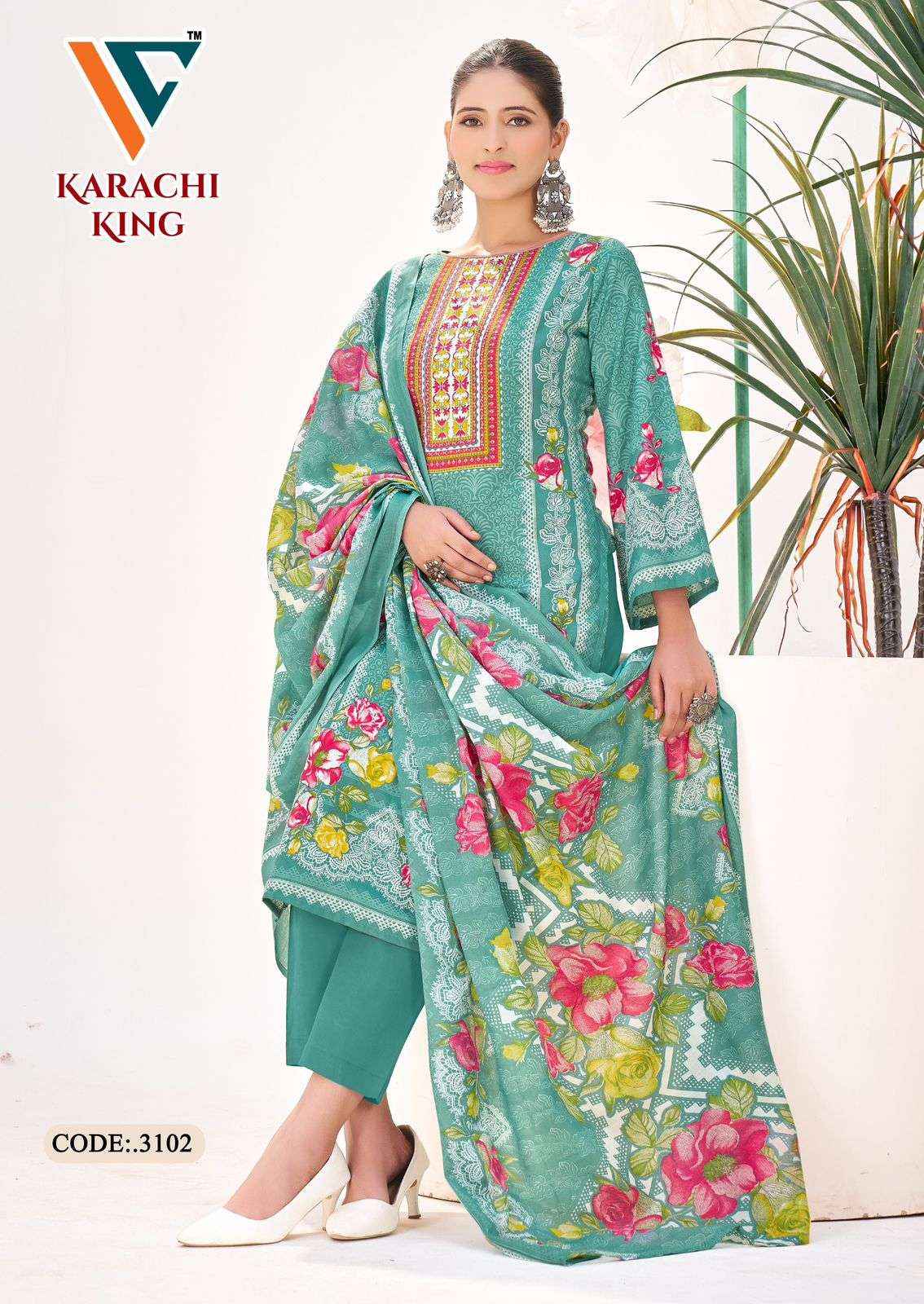 Vandana Creation Karachi King Vol 31 Cotton Dress Material 8 pcs Catalogue
