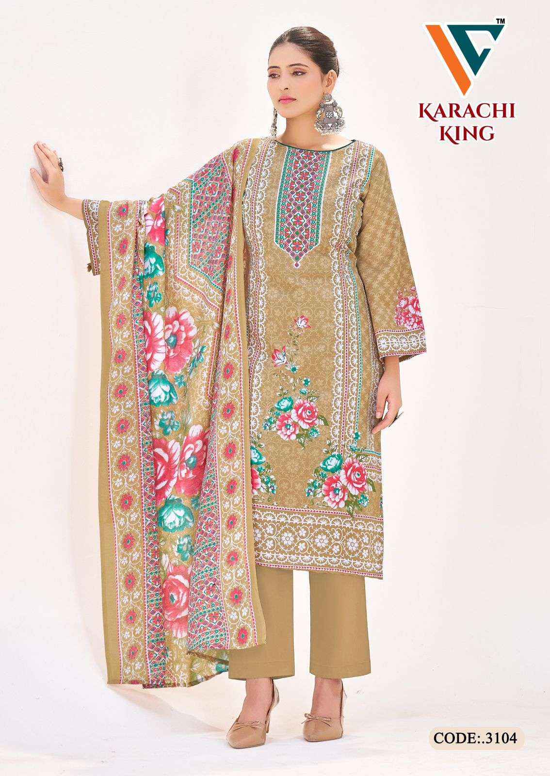 Vandana Creation Karachi King Vol 31 Cotton Dress Material 8 pcs Catalogue