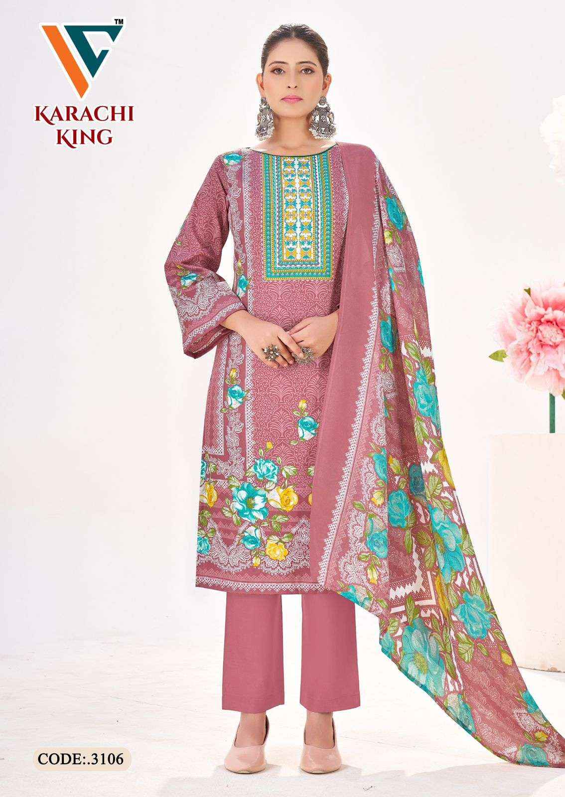 Vandana Creation Karachi King Vol 31 Cotton Dress Material 8 pcs Catalogue