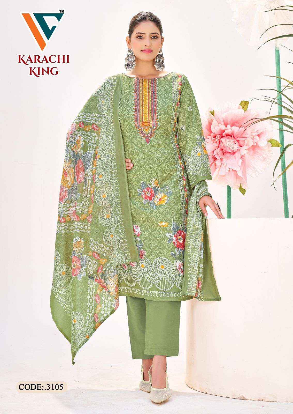 Vandana Creation Karachi King Vol 31 Cotton Dress Material 8 pcs Catalogue