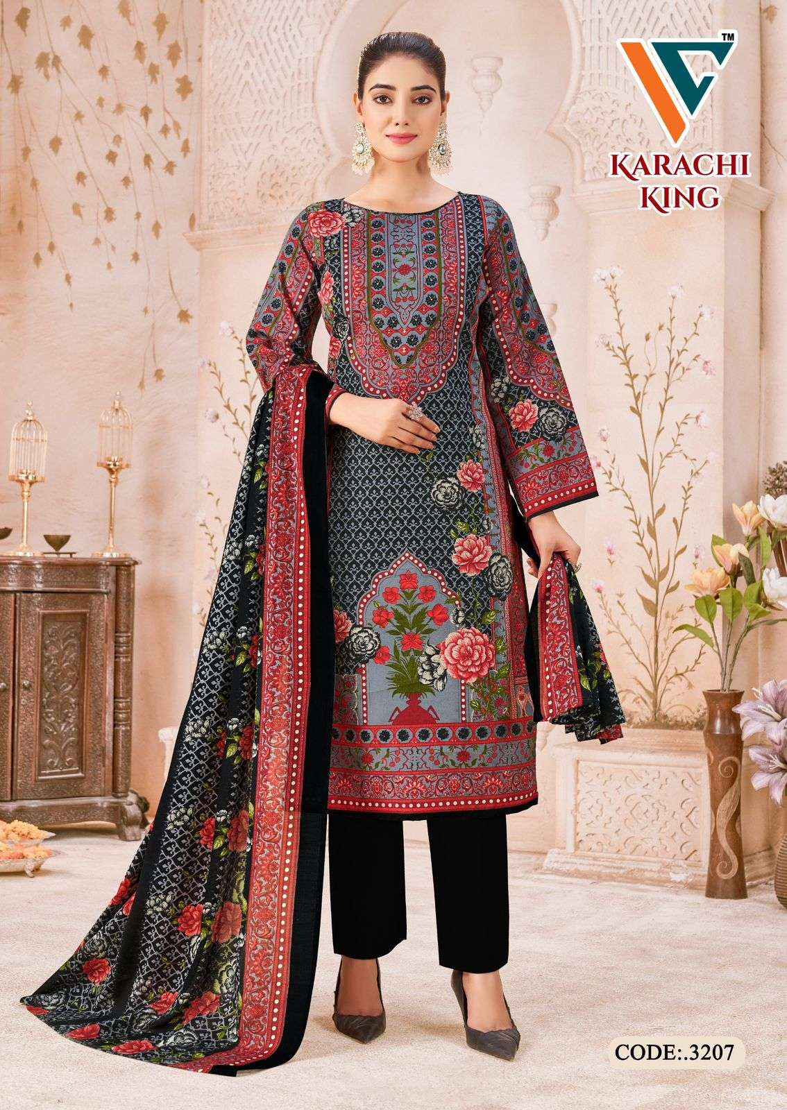 Vandana Creation Karachi King Vol 32 Cotton Dress Material 8 pcs Catalogue