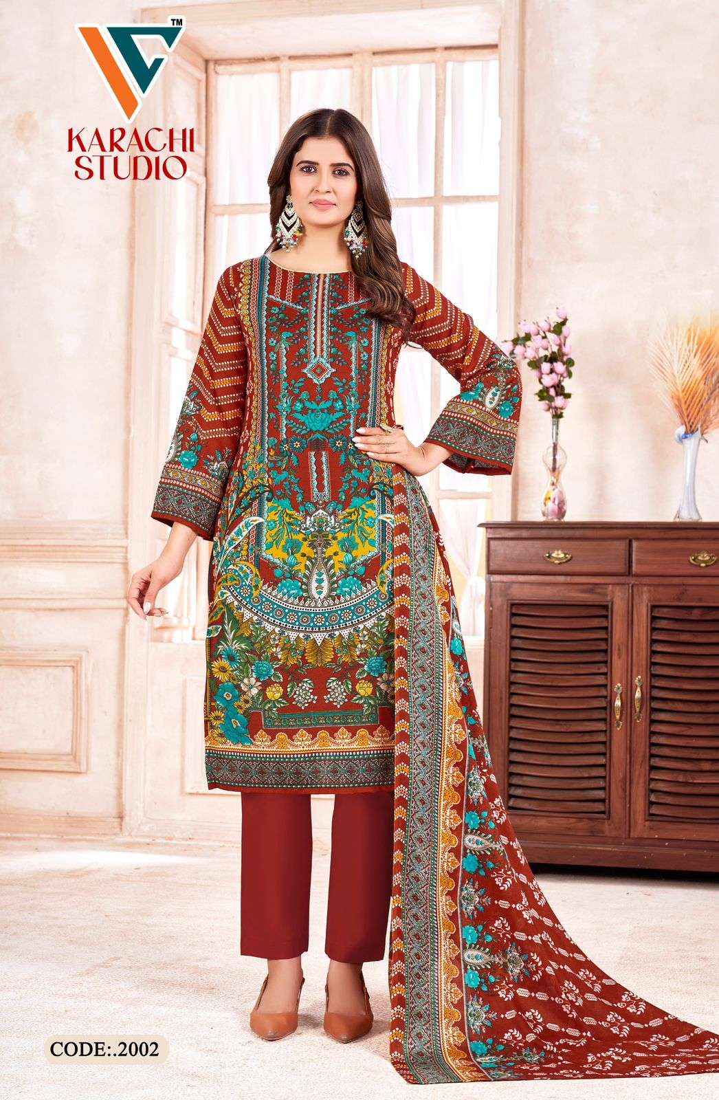 Vandana Creation Karachi Studio Vol 2 Cotton Dress Material 8 pcs Catalogue