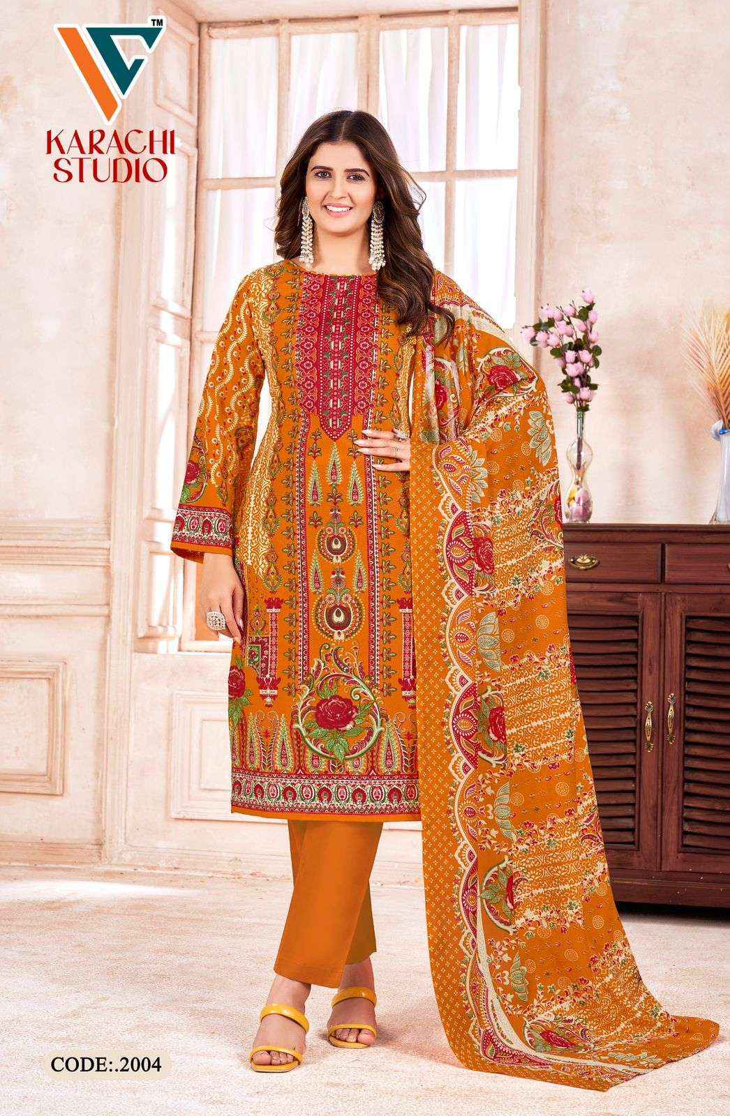 Vandana Creation Karachi Studio Vol 2 Cotton Dress Material 8 pcs Catalogue