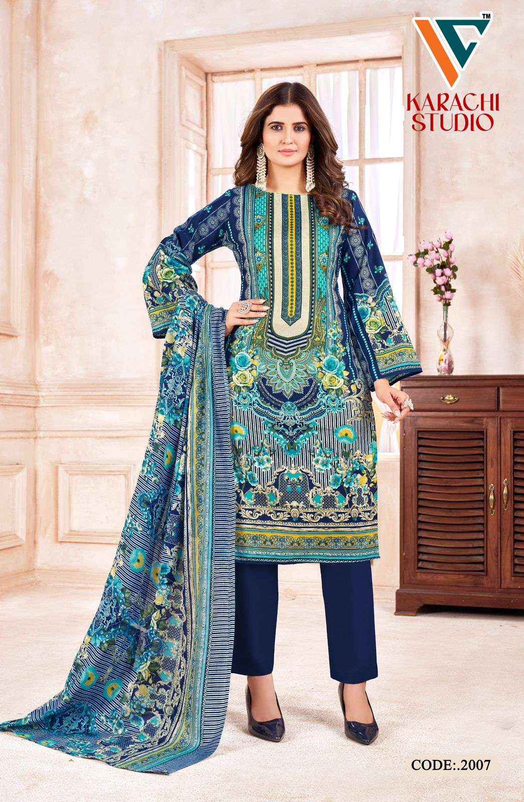 Vandana Creation Karachi Studio Vol 2 Cotton Dress Material 8 pcs Catalogue