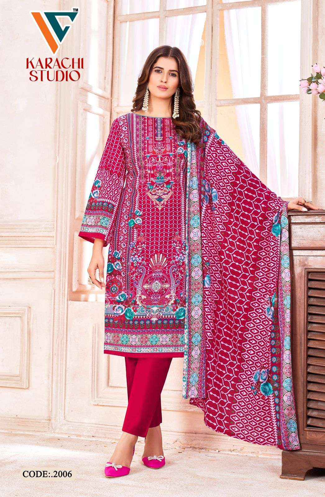 Vandana Creation Karachi Studio Vol 2 Cotton Dress Material 8 pcs Catalogue