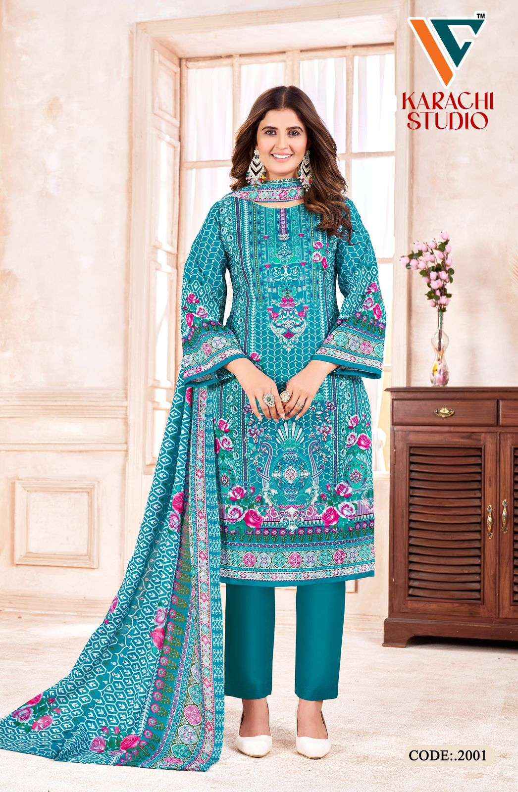 Vandana Creation Karachi Studio Vol 2 Cotton Dress Material 8 pcs Catalogue