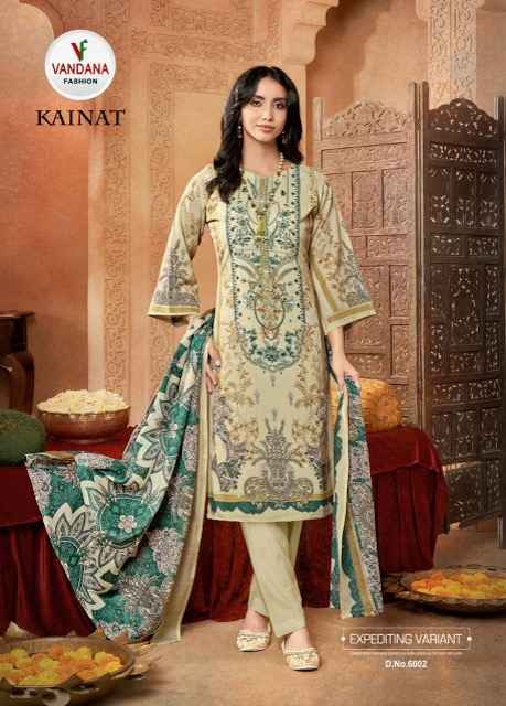 Vandana Fashion Kainat Vol 6 Cotton Dress Material 8 pcs Catalogue