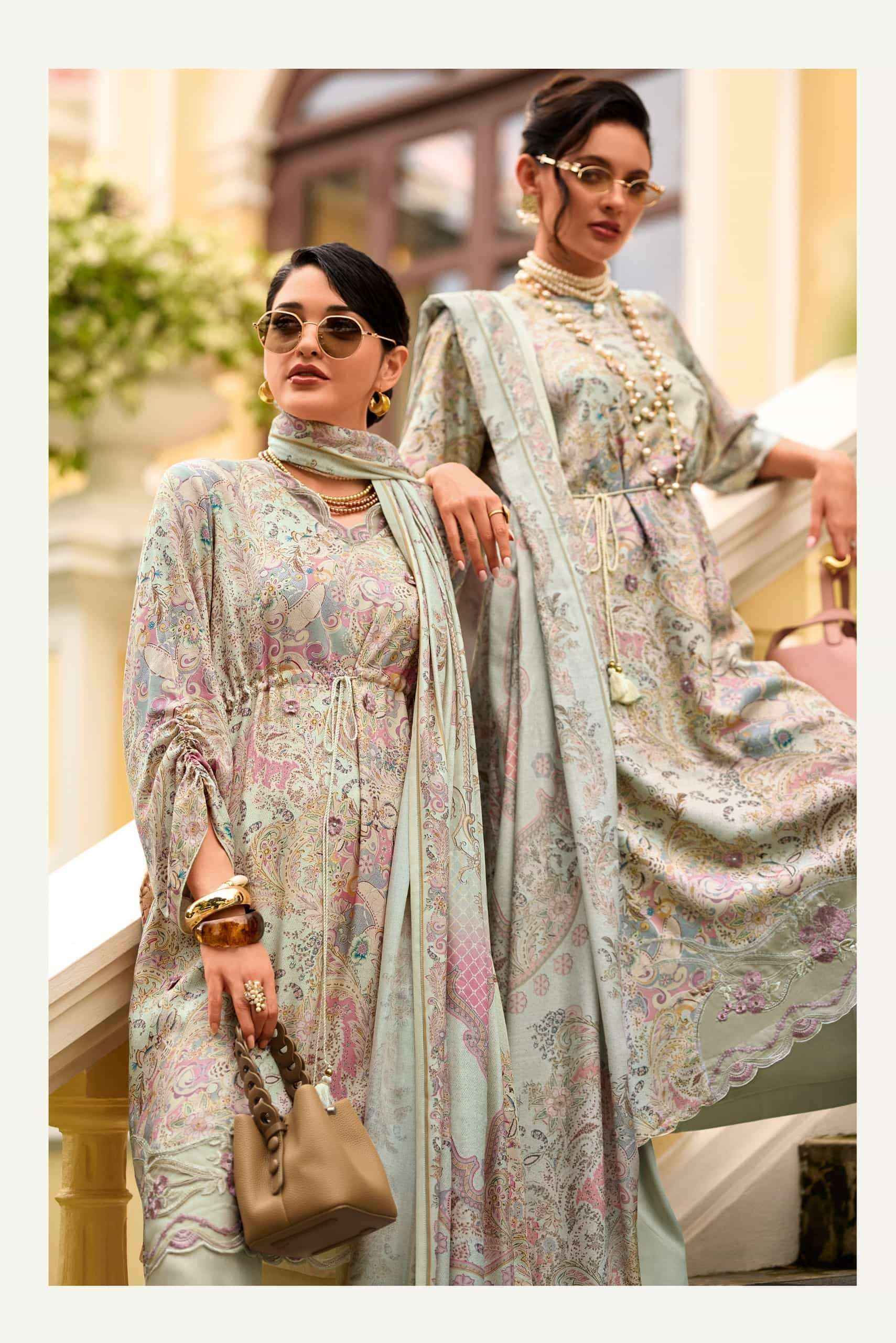 Varsha One & Only Viscouse Pashmina Dress Material 4 pcs Catalogue
