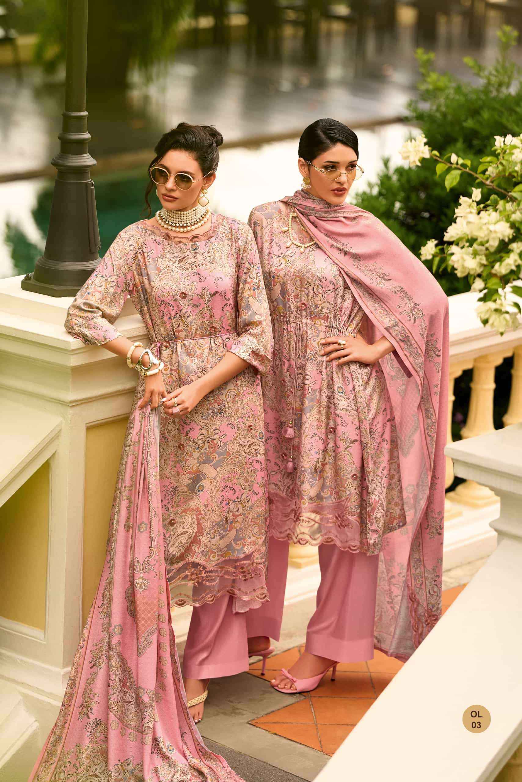 Varsha One & Only Viscouse Pashmina Dress Material 4 pcs Catalogue
