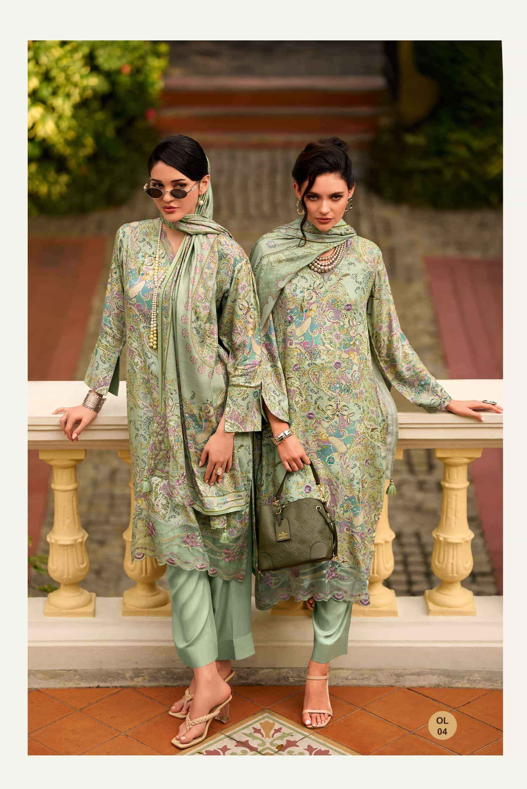 Varsha One & Only Viscouse Pashmina Dress Material 4 pcs Catalogue