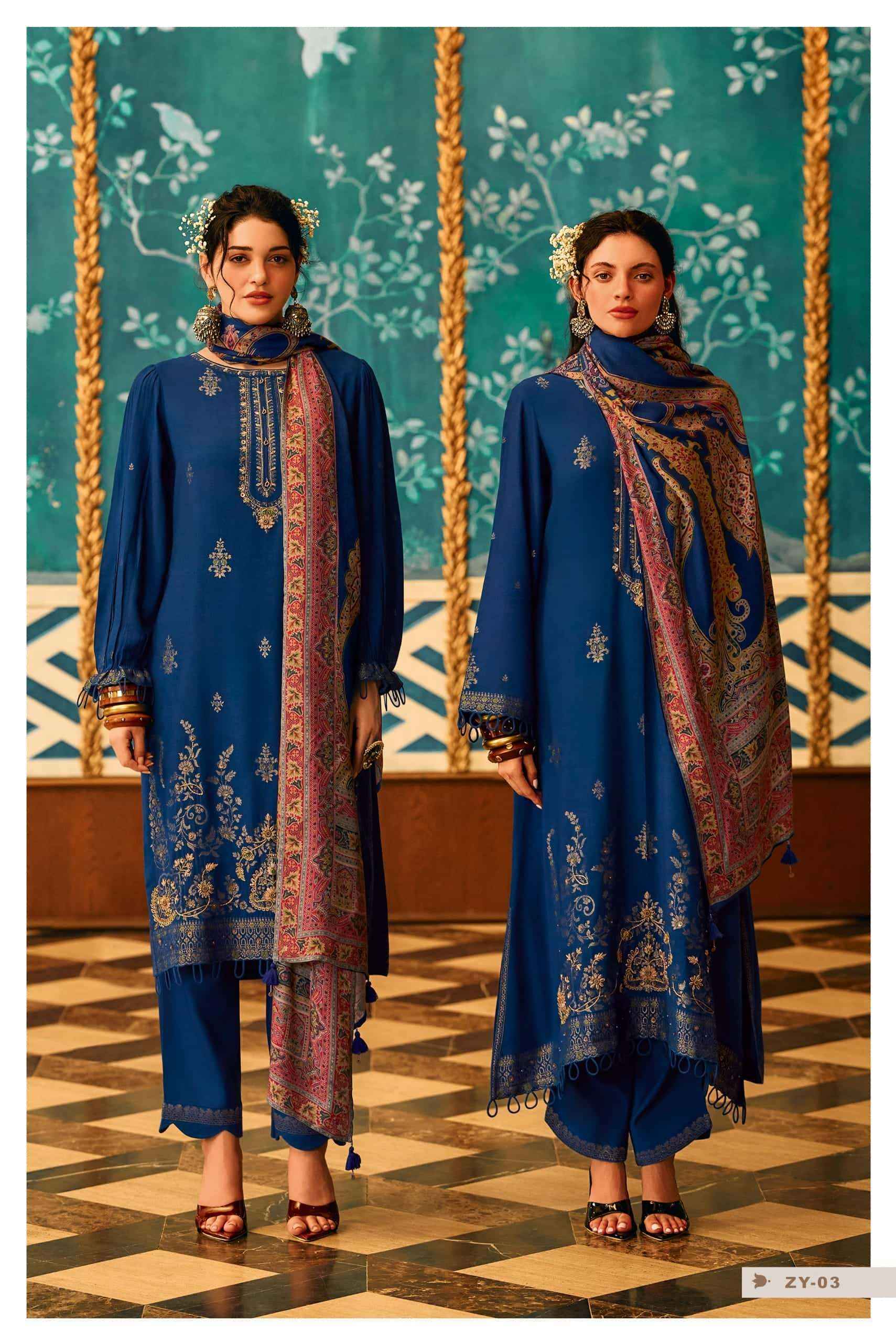 Varsha Zyan Viscouse Pashmina Dress Material 3 pcs Catalogue