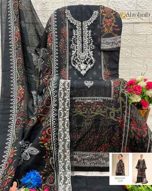 Al Zohaib Aalsha Vol 1 Cotton Dress Material 4 pcs Catalogue