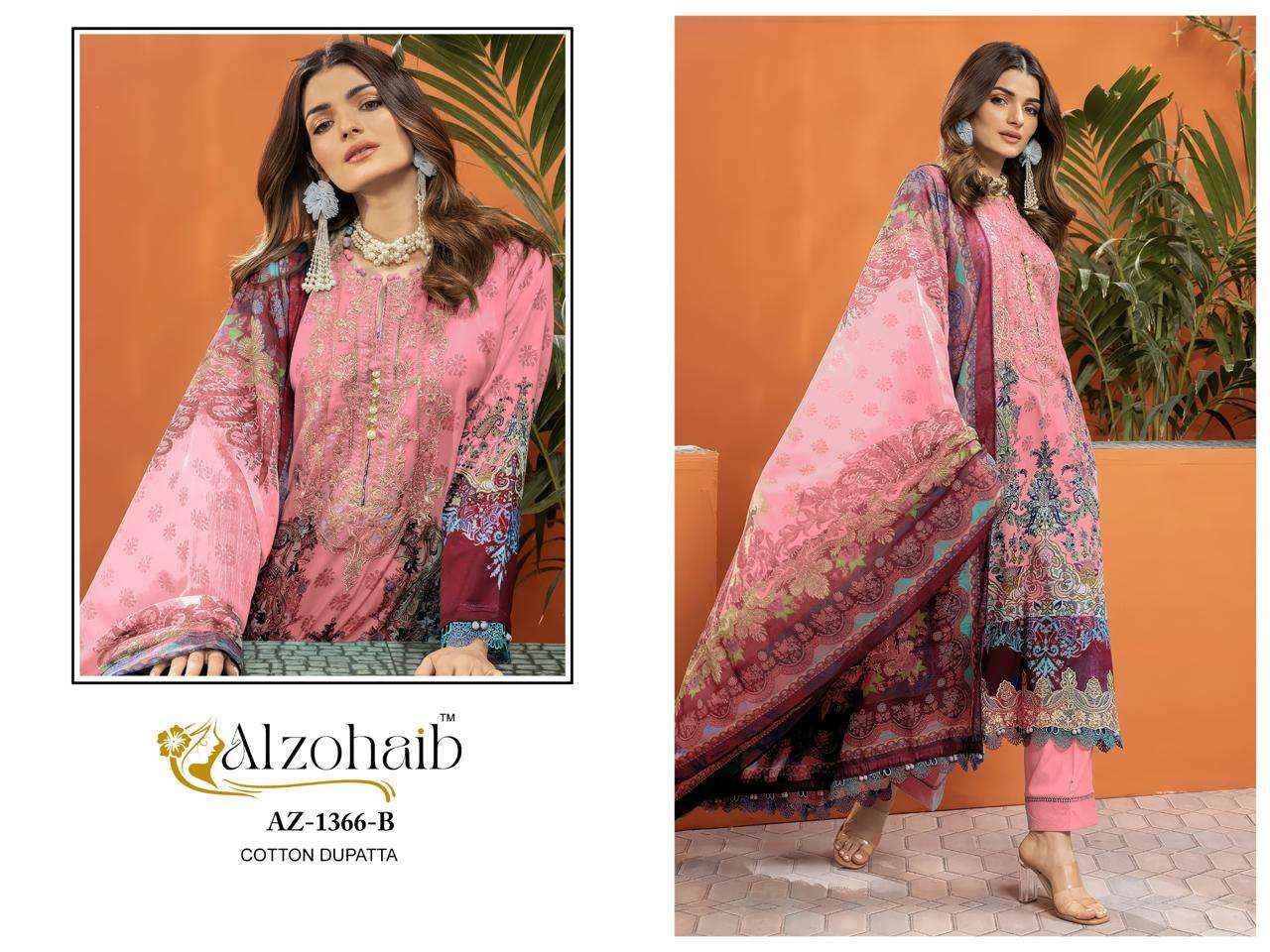 Al Zohaib Aarifa Cotton Dress Material 4 pcs Catalogue
