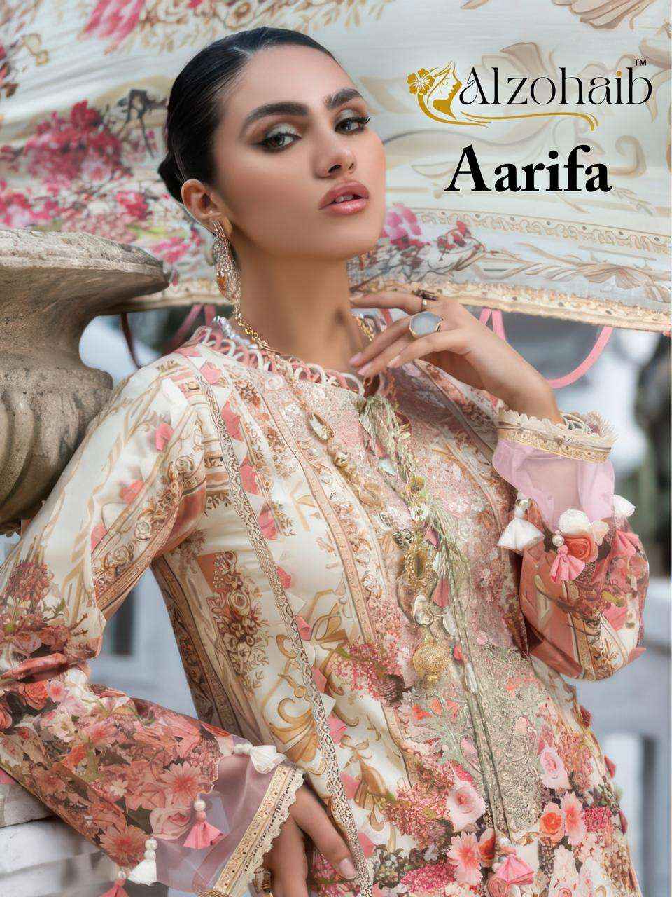 Al Zohaib Aarifa Cotton Dress Material 4 pcs Catalogue