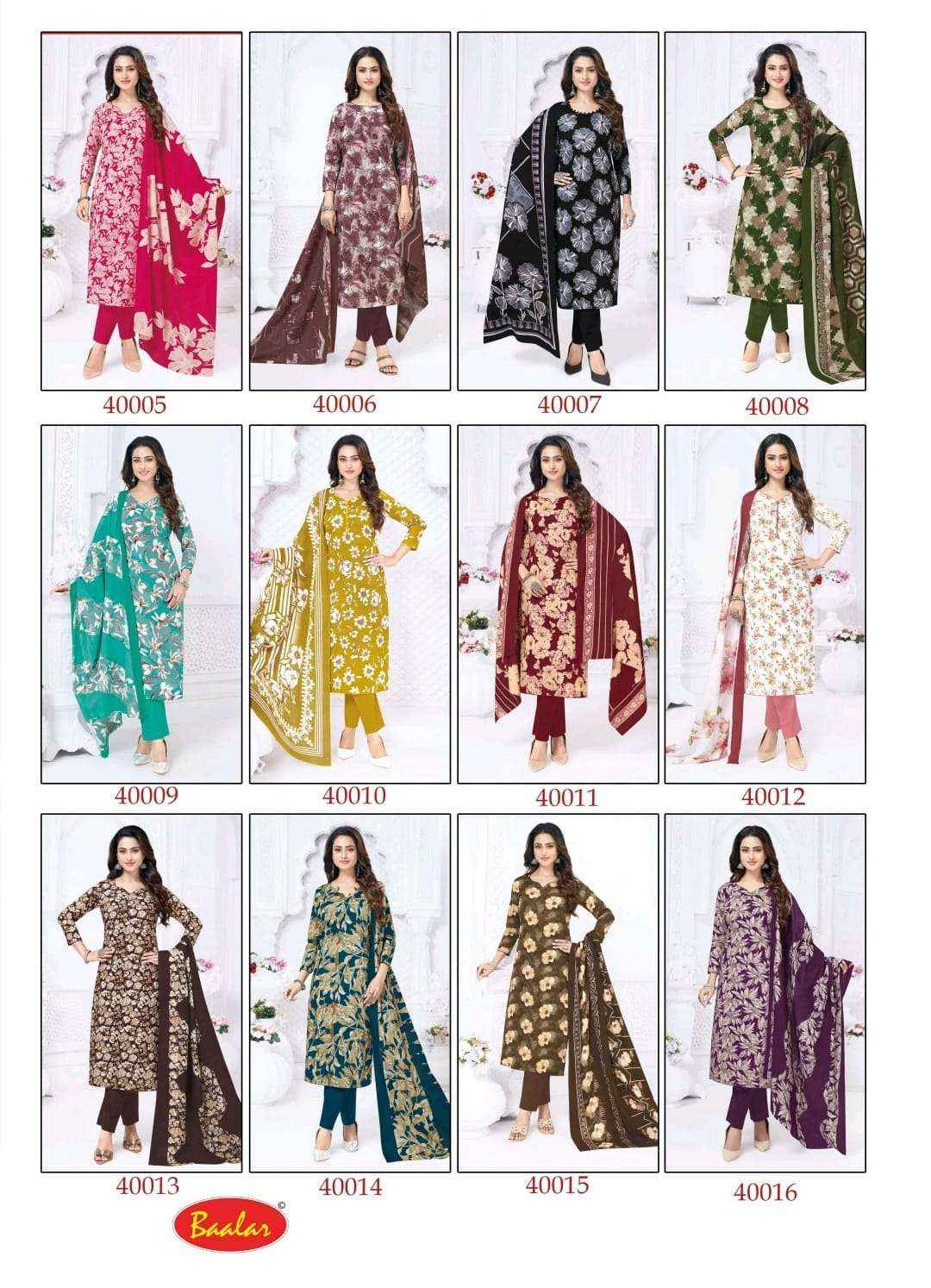 Baalar Kashmir Cotton Vol 4 Lawn Cotton Dress Material 12 pcs Catalogue