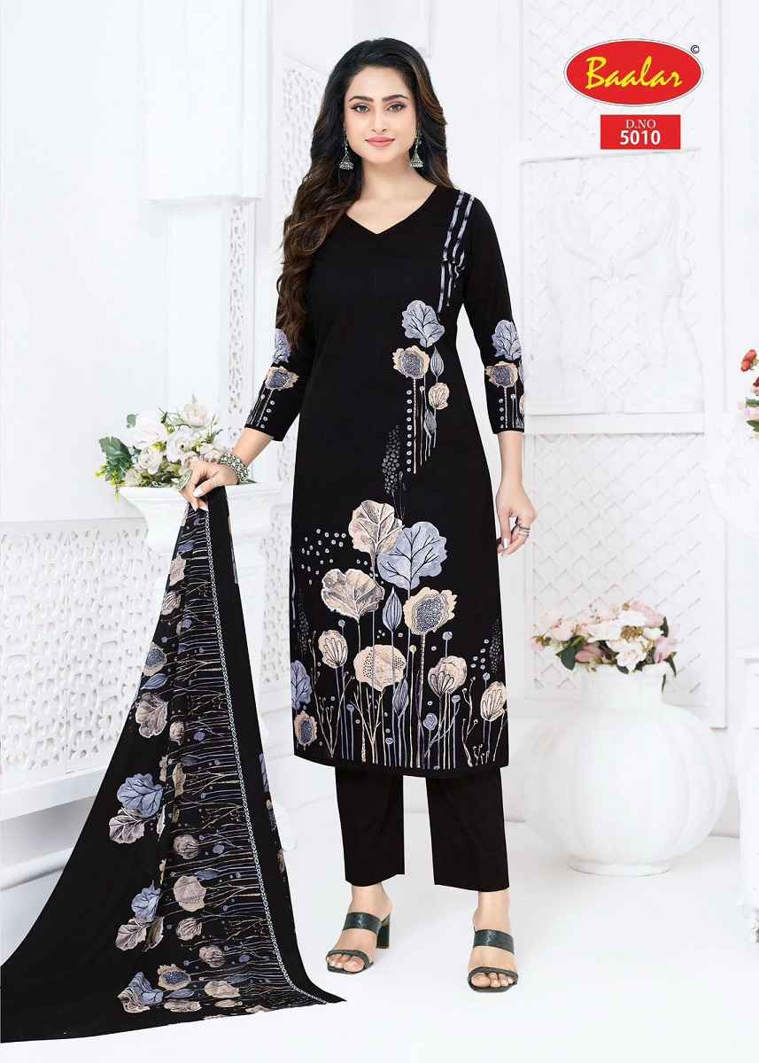 Baalar Pashmina Vol 5 Cotton Dress Material 12 pcs Catalogue