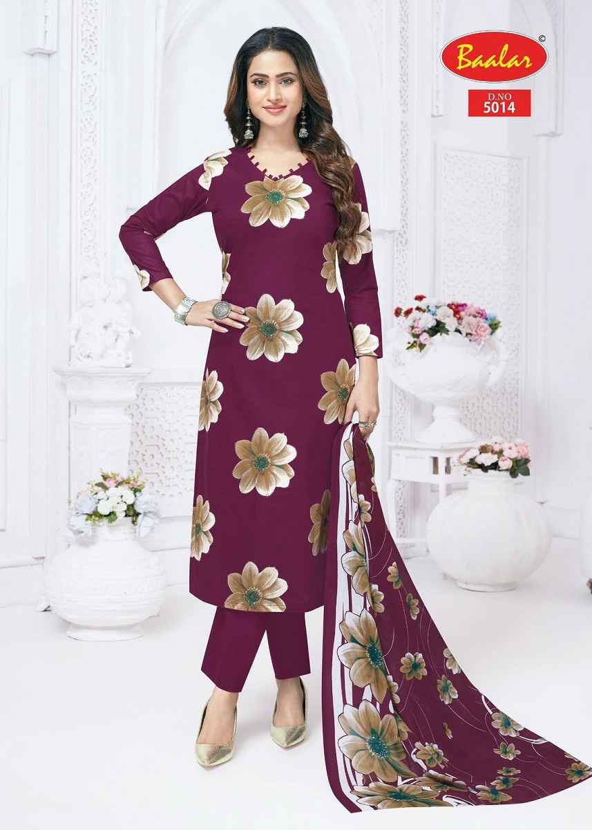 Baalar Pashmina Vol 5 Cotton Dress Material 12 pcs Catalogue