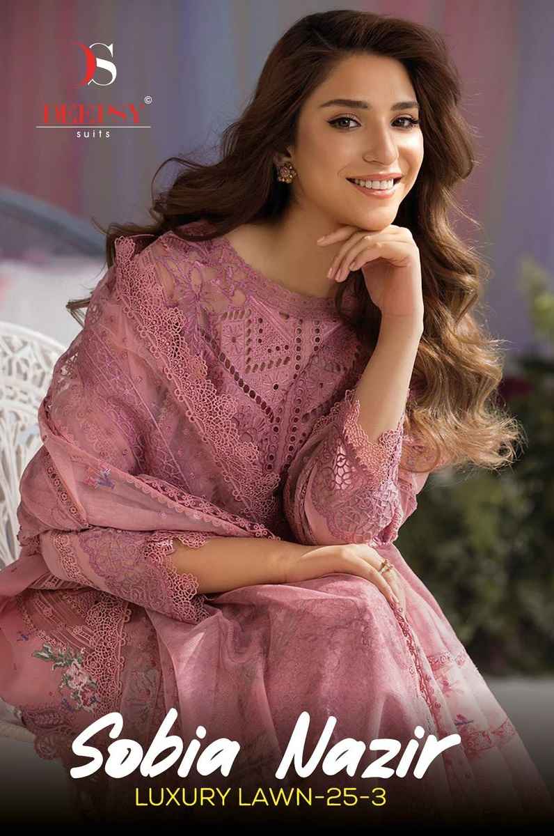 Deepsy Sobia Nazir Luxury Lawn 25 Vol 3 Cotton Dress Material best ...