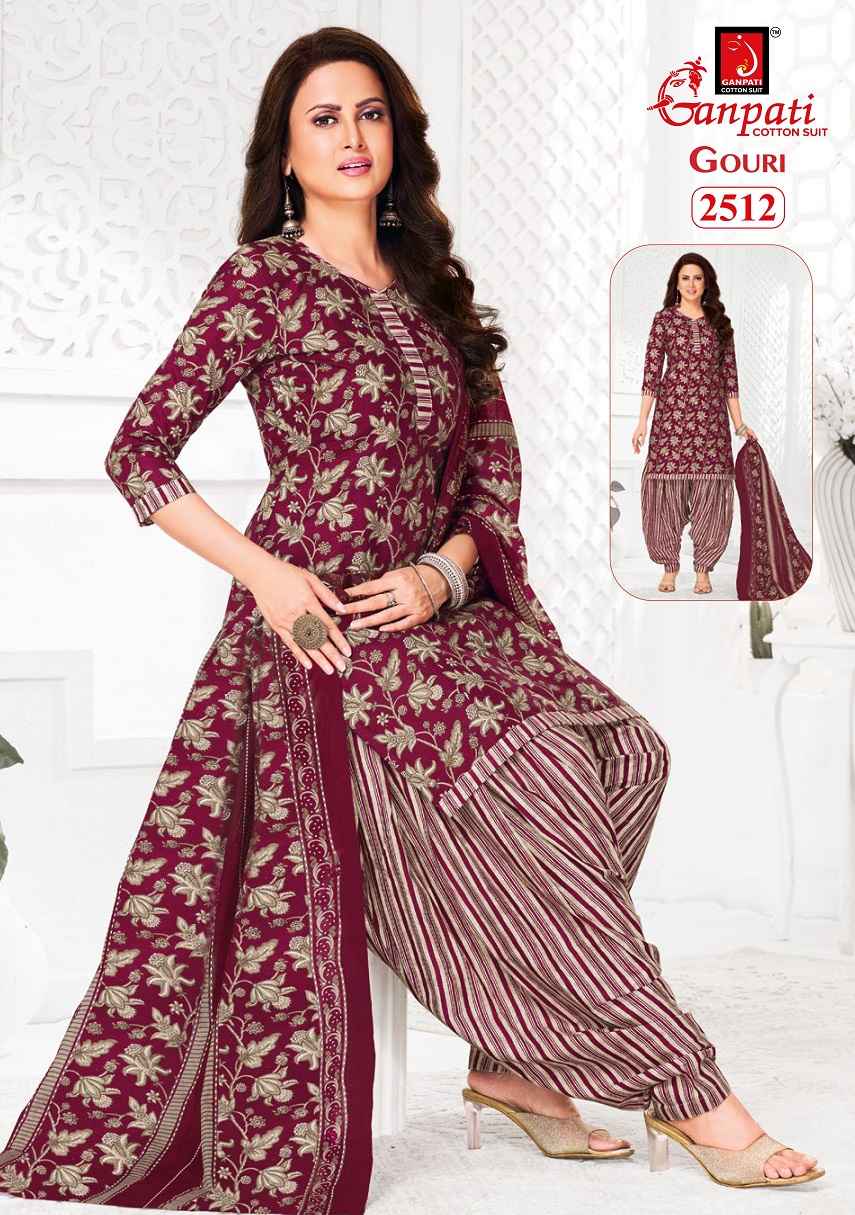Ganpati Gouri Vol 11 Heavy Cotton Dress Material 15 pcs Catalogue