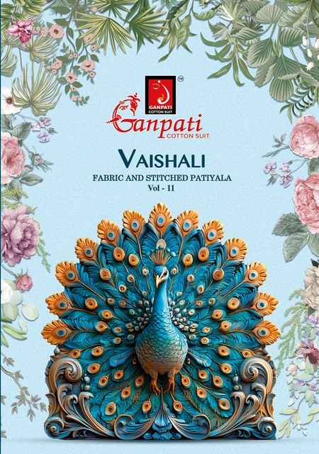 Ganpati Vaishali Vol 11 Cotton Dress Material 15 pcs Catalogue
