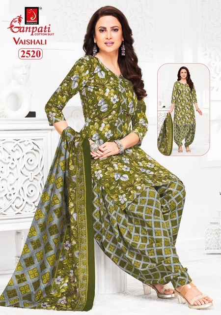 Ganpati Vaishali Vol 11 Cotton Dress Material 15 pcs Catalogue