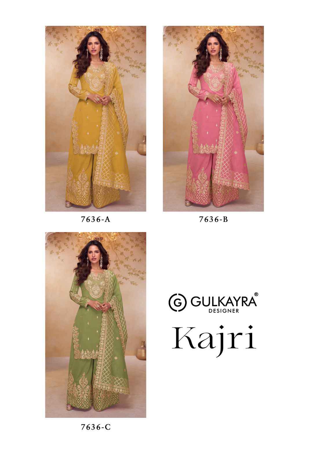 Gulkayra Designer Kajri Readymade Simar Silk Dress 3 Pc Catalouge