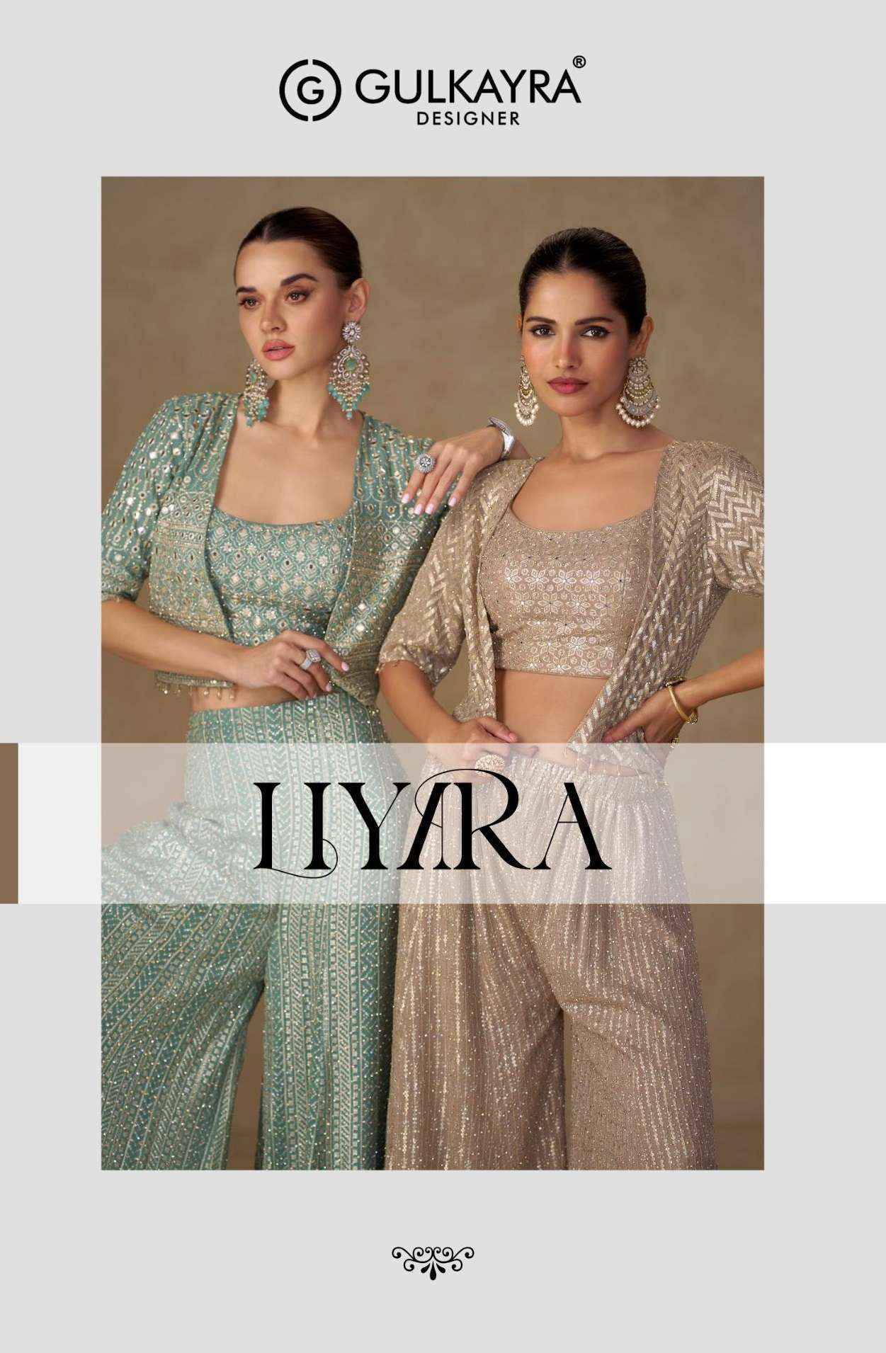 Gulkayra Designer Liyara Readymade Georgette Dress 3 Pcs Catalouge