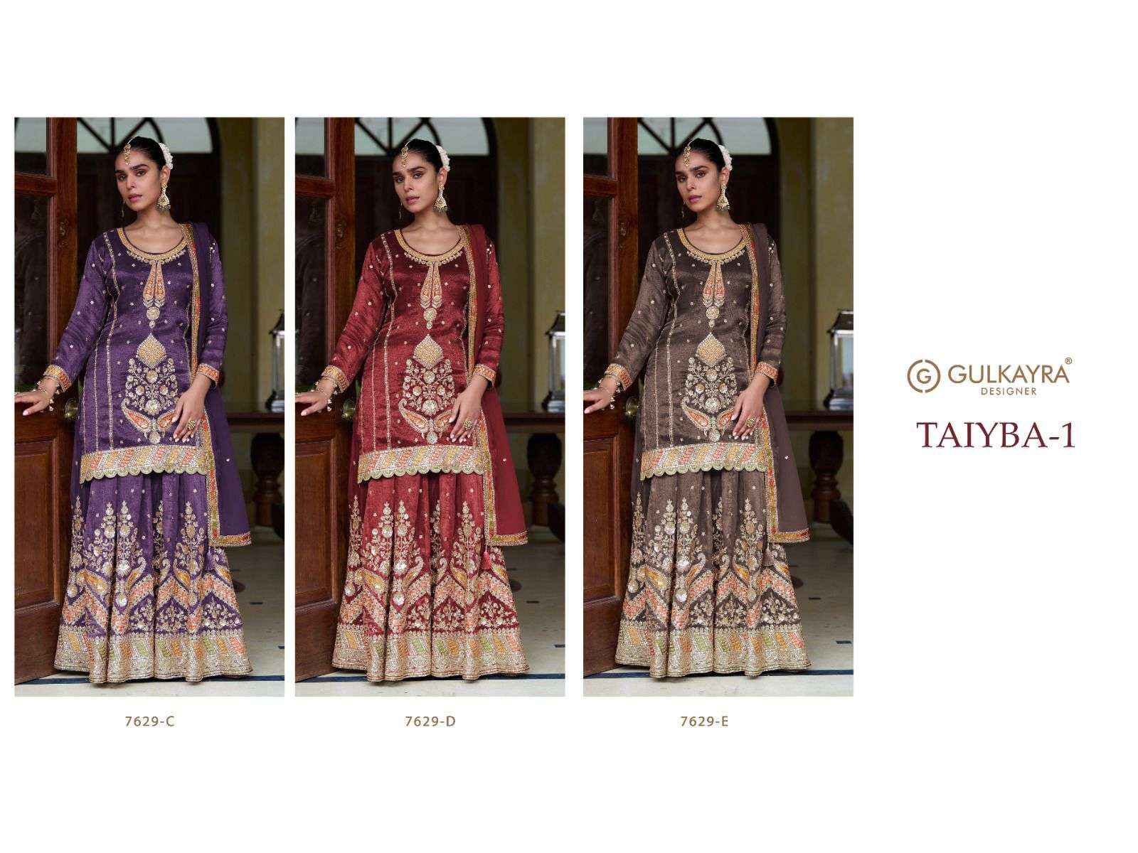 Gulkayra Designer Taiyba Vol 1 Readymade Simer Silk Dress 3 Pc Catalouge