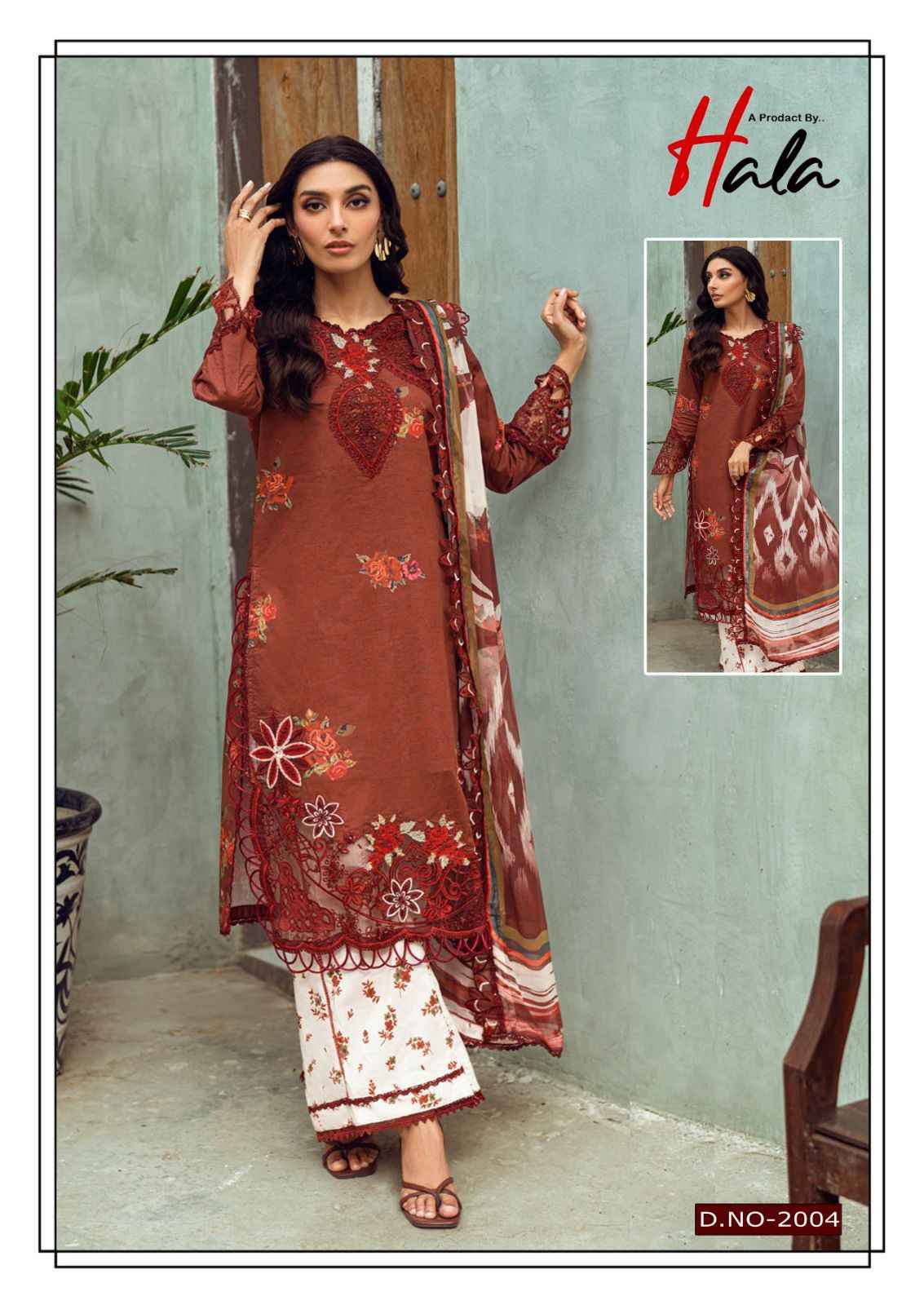 Hala Noor Bano Vol 2 Lawn Cotton Dress Material 6 pcs Catalogue