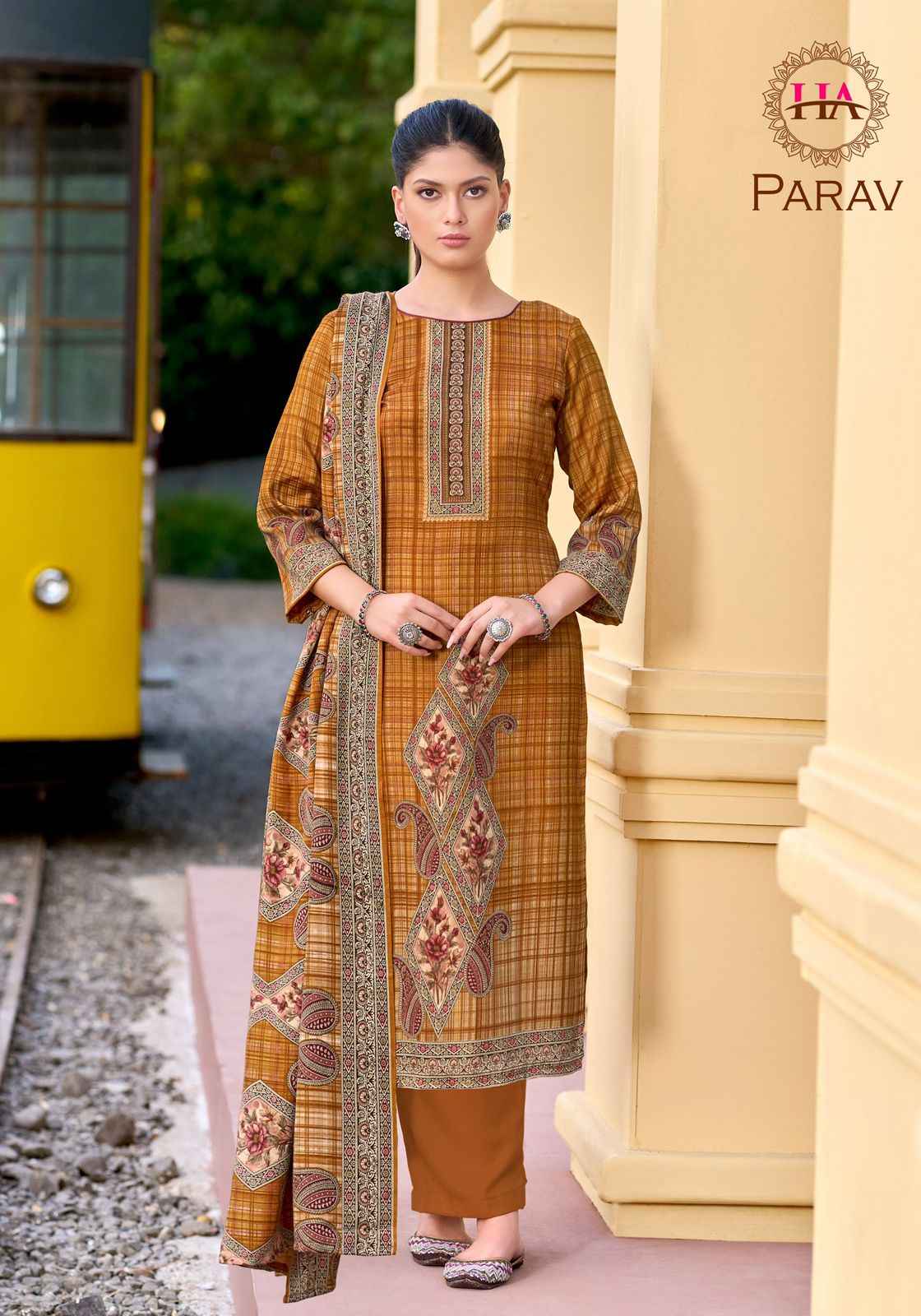 Harshit Fashion Parav Pashmina Dress Material 6 pcs Catalogue