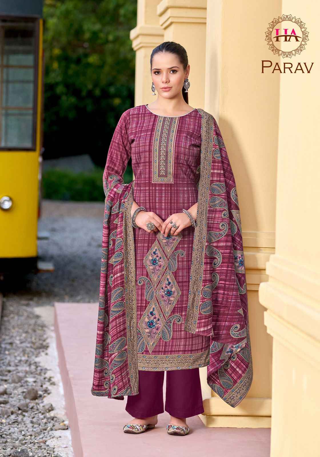 Harshit Fashion Parav Pashmina Dress Material 6 pcs Catalogue