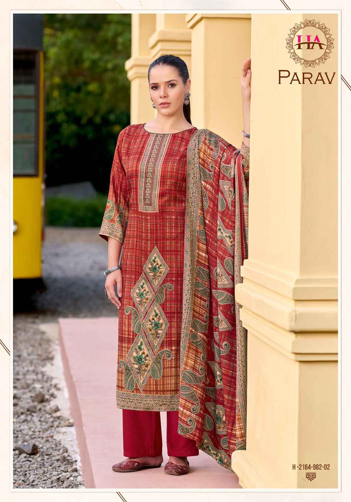 Harshit Fashion Parav Pashmina Dress Material 6 pcs Catalogue